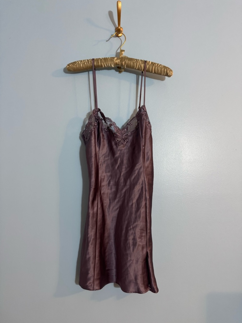 Victoria’s Secret purple slip dress with lace detail size S